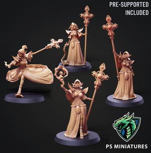 Drow Cleric Bundle - 4 Variants and Pinup Each