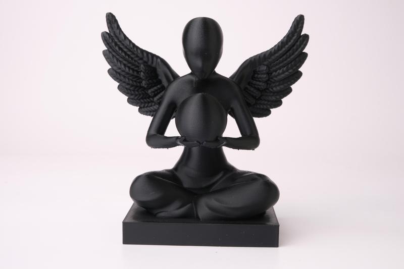  Guardian Angel Sculpture – Modern Spiritual Art - Desk Decor