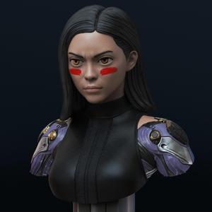 Alita bust (Pre-Supported)
