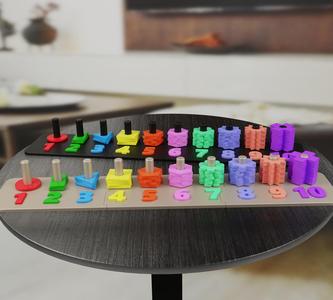 Educational Number and Shape Puzzle for kids