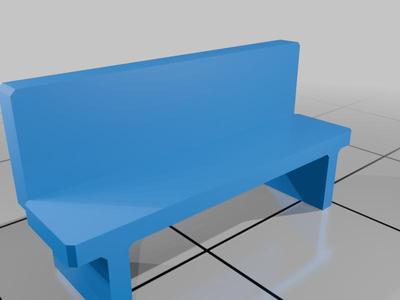 H0 scale benches