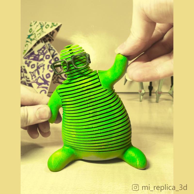 Flubber Spring & Flexi - Print-in-Place Articulated Toy