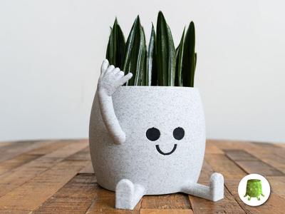 Happy Sitting Pot Surf Hand