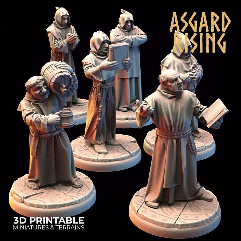 Monks /EasyToPrint/ /Pre-supported/