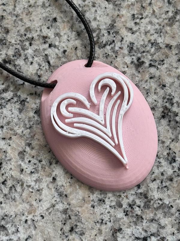 Tribal Heart pendant / Tribal Herz Kettenanänger Oder Schlüsselanhänger