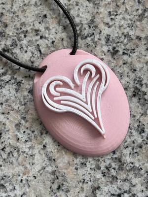 Tribal Heart pendant / Tribal Herz Kettenanänger Oder Schlüsselanhänger