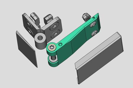 Hinges for split doors for V-Core 4
