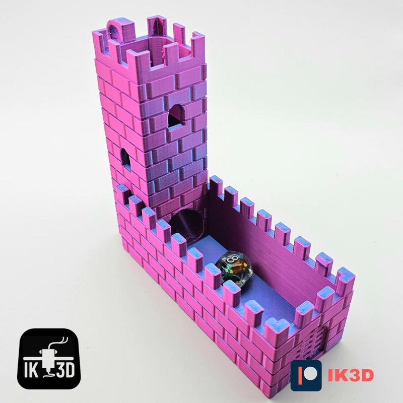 Foldable Watchtower Dice Tower / Print In Place / No Supports