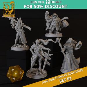 RPG - DnD Hero Characters - Titans of Adventure Set 1