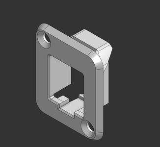 XLR-Style Keystone Jack Panel Mount Plate