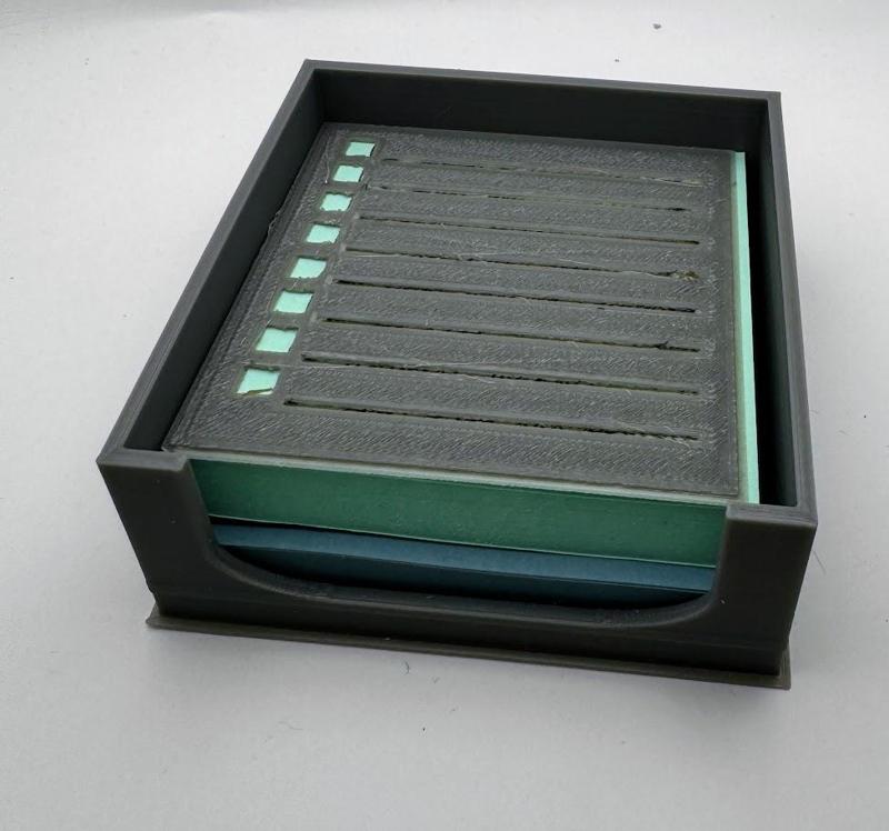 To Do List Holder with Box and Stencil (3x3" notes)