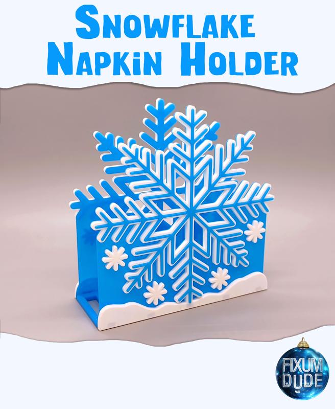 Snap Together Snowflake Napkin Holder