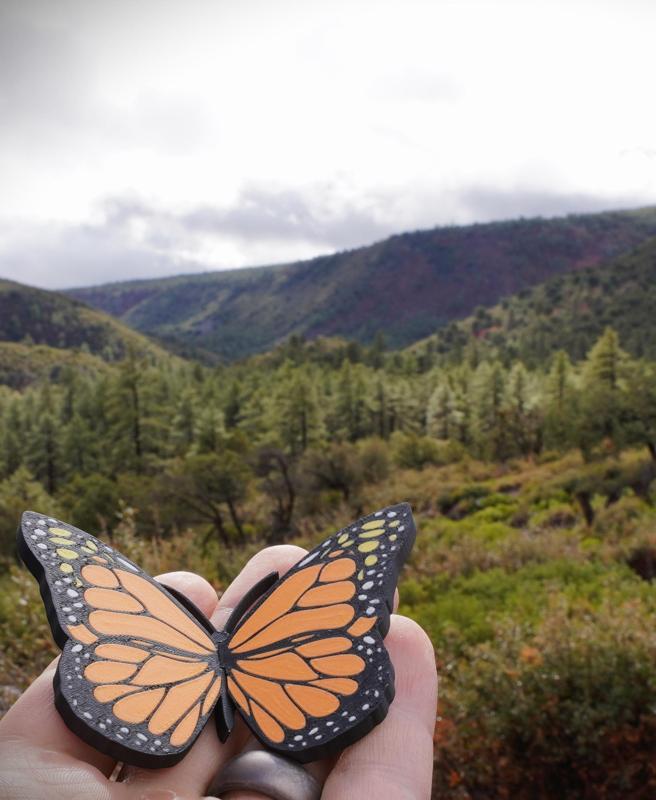 Articulating Monarch Butterfly (AMS Painted)