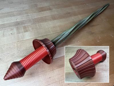 Collapsing Multi-Part Drill Sword