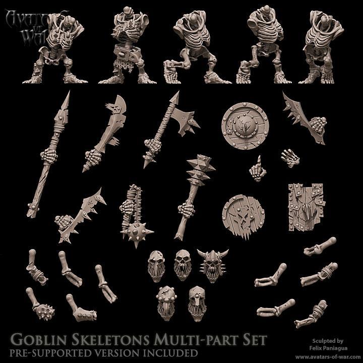 Goblin Skeletons multipart set
