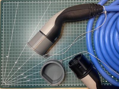 Cap for Type 2 (Mennekes) EV charging connectors