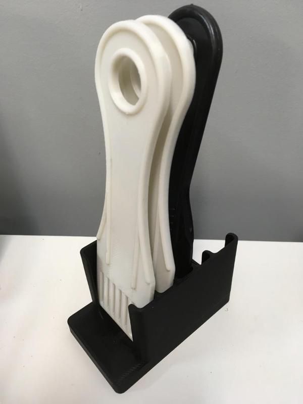 Spatula Rack with Drip Tray for Resin Printers