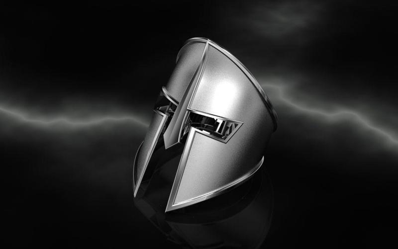 Spartan helmet Ring - Jewelry 3D - AN-516