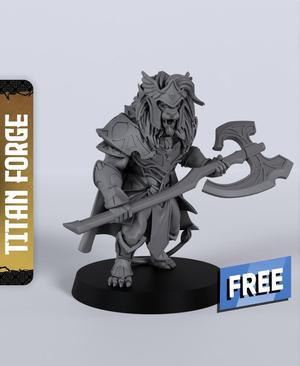 Lion Champion - With Free Dragon  - 5e DnD Inspired for RPG and Wargamers