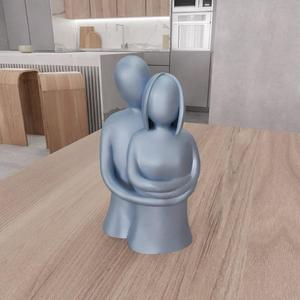 3D Man and Woman Hugging Figure Decor with 3D Stl File & Couple Gift, Valentine Gift, 3D Printing, Valentine Decor, Couple Art, Couple Decor