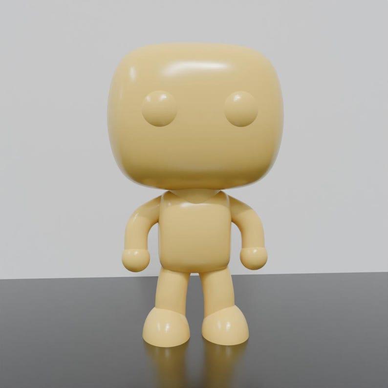 Customizable Chibi-Style Figurine STL File - 3D Printable Collectible Toy