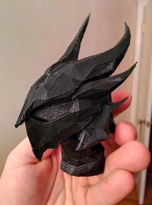 Daedric Helmet Bust (Skyrim)