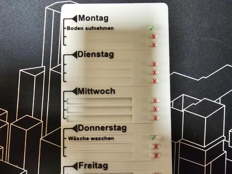 Multilingual Weekly Planner Checklist