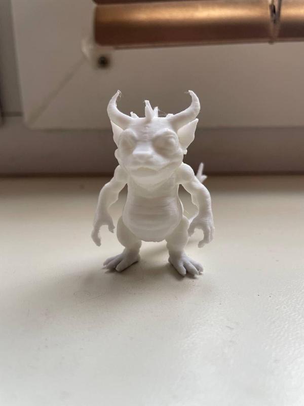 Fantasy Monster STL Cute Demon Creature for 3D Print FDM Ready