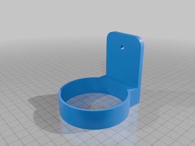 Cup holder with screw mount arcade - parametric circle and rect
