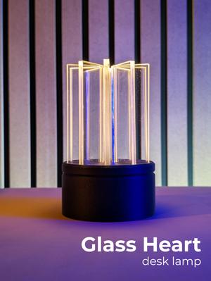 Glass Heart - Desk Lamp