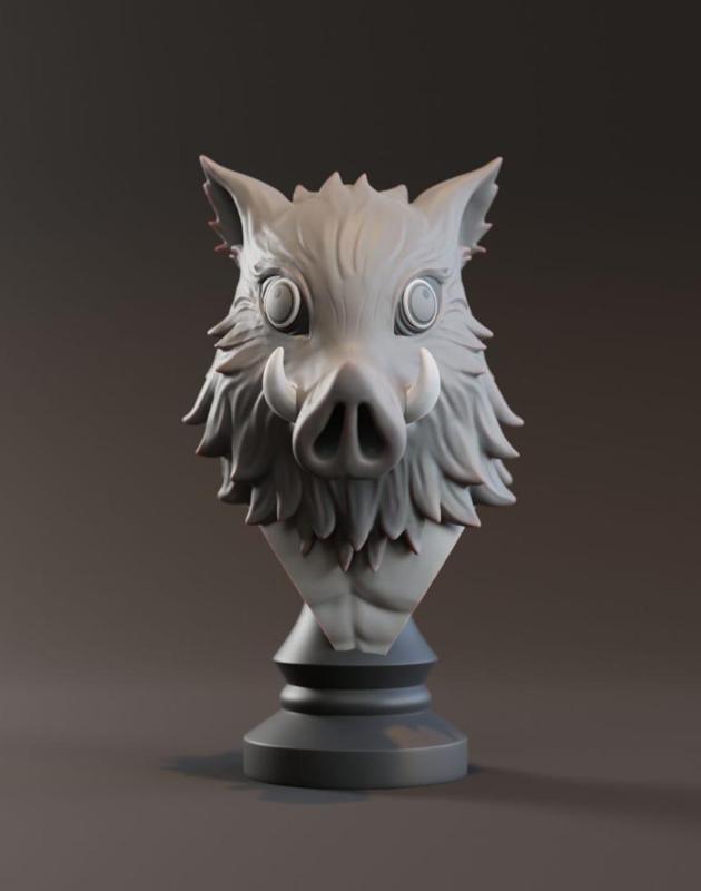 Inosuke Hashibira 3D-Büste