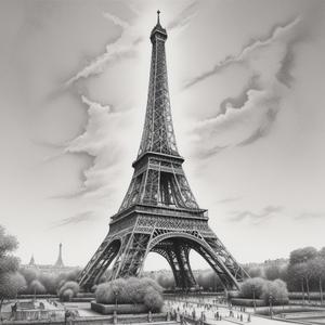 Hueforge Eifeltower Wallart