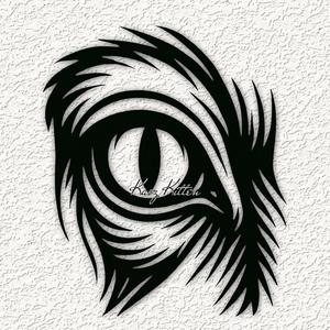 ostrich bird eye wall art home decor