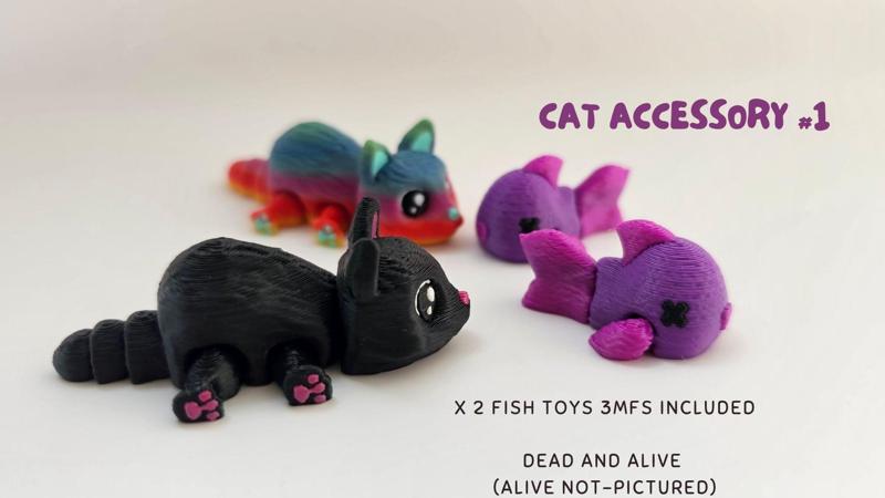 Cat and Fish Toy