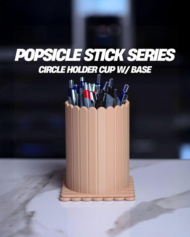 Popsicle Stick Series - Circular Organizer with Base