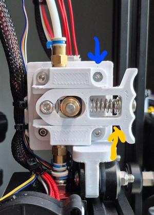 More Efficient Extruder - Ender 3 and Others + reverse bowden tube