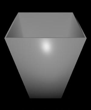 Square Sloped Vase