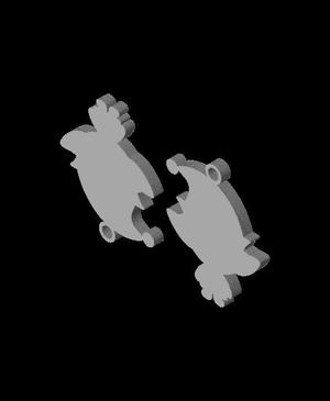 Christmas Elf Earring 2.stl