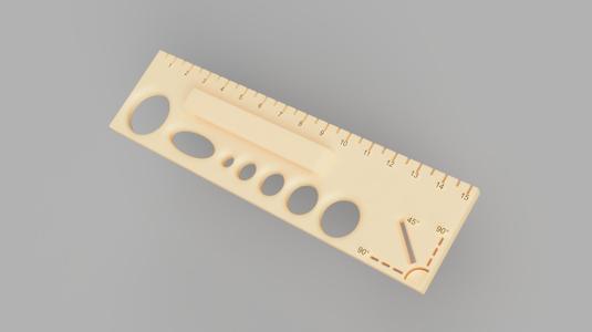 Multifunctional School Ruler