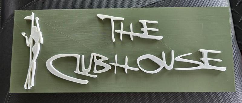 The Clubhouse Sign