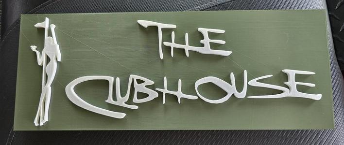The Clubhouse Sign