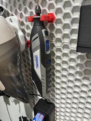 Dremel 82XX (and similar, i.e. Bosch) Mount for Honeycomb Storage Wall