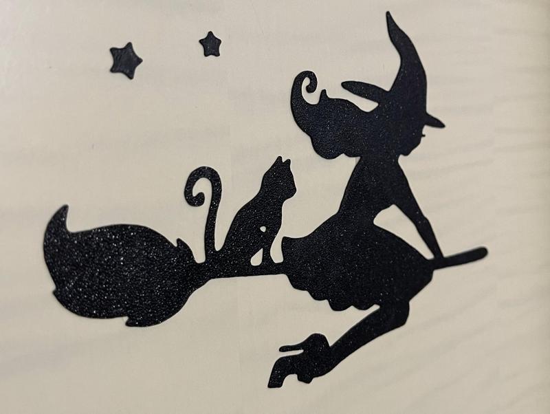 Wall art - A witch on a broomstick