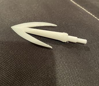 Medieval Swallowtail Arrowhead, for modern arrow shafts.
