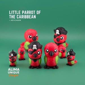 Little Parrot of the Caribbean / Keychain