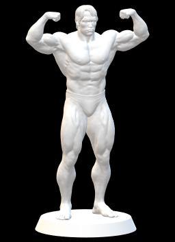 Arnold Schwarzenegger with simple stand - FIGURE