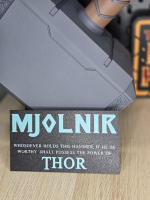 Mjolnir Display Sign