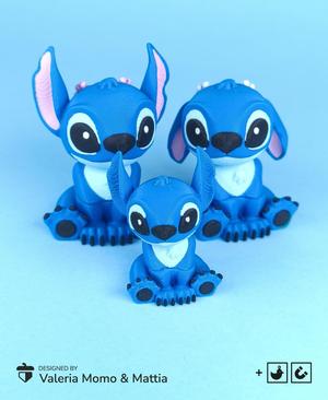 Cute Flexi Stitch (Toy, Keychain & Magnet), Lilo & Stitch