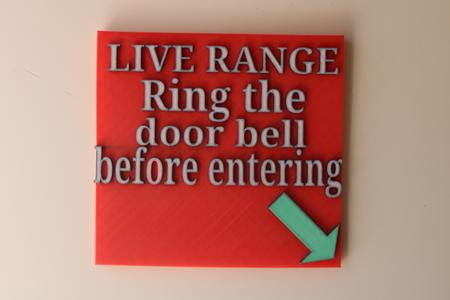 live range sign