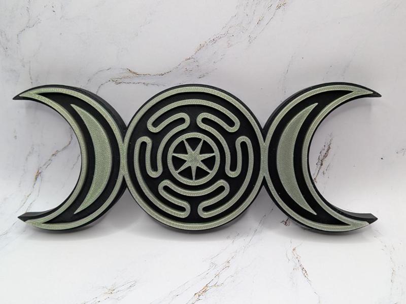 Triple Goddess with Hecate's Wheel